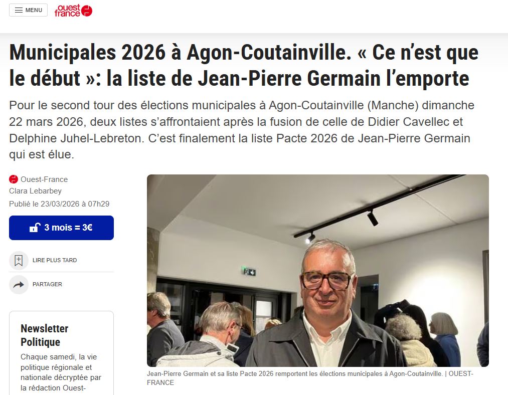 PACTE 2026 : Une victoire collective pour Agon-Coutainville
